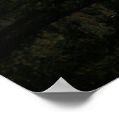 GROENE BOMEN NEAR BROWN MOUNTAIN ONDER CLOUDY SKY POSTER (Hoek)