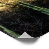 GROENE BOMEN NEAR SNEEUW DEED MOUNTAIN TIJDENS DAG POSTER (Hoek)