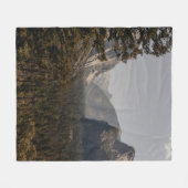 GROENE BOMEN NEAU MOUNTAIN TIJDENS DE DAG FLEECE DEKEN (Voorkant (Horizontaal))