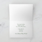 Groene Bomen Nieuw Adres Kerst Kaart (Binnen)