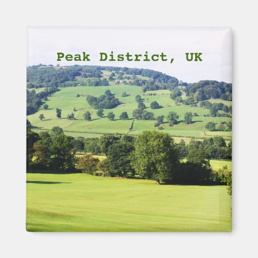 Groene bomen op heuvels magneet (Voorkant)