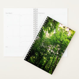 Groene bomen planner
