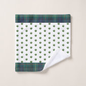 Groene Bomen Vrolijk Kerstfeest Bad Handdoek (Wasdoekje)