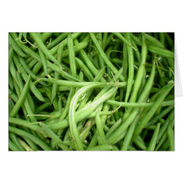 Groene bonen blanco kaart