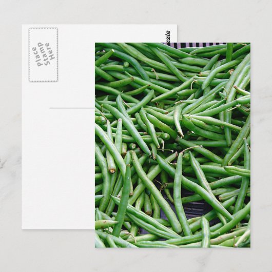 Groene Bonen Briefkaart (Voorkant / Achterkant)