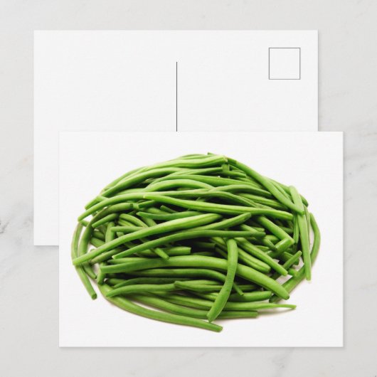 Groene bonen briefkaart (Voorkant / Achterkant)