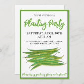 Groene bonen Groente Gemeenschap Tuin Feest Kaart (Voorkant / Achterkant)