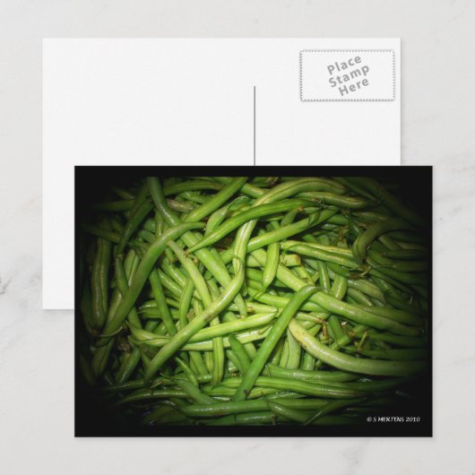 Groene Bonen in het spotlicht Briefkaart (Voorkant / Achterkant)