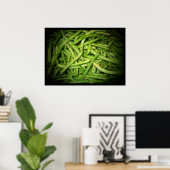 Groene bonen in Spotlight-afdruk Poster (Thuiskantoor)