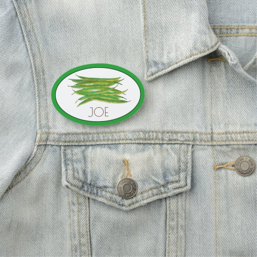 Groene bonen Plantaardige Tuin Groen Restaurant Ch Naamplaatje (In situ)