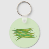 Groene bonen Plantaardige Tuin Groen Restaurant Ch Sleutelhanger (Voorkant)