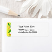 Groene bonengeel controleert land Adresetiketten Etiket (Insitu)