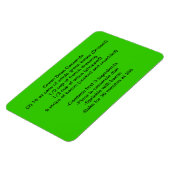 Groene bonenmagneet magneet (Linkerzijde)