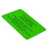 Groene bonenmagneet magneet (Rechterzijde)