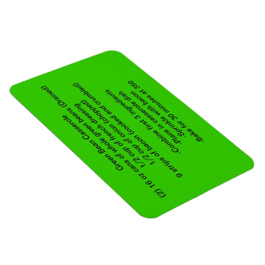 Groene bonenmagneet magneet (Rechterzijde)