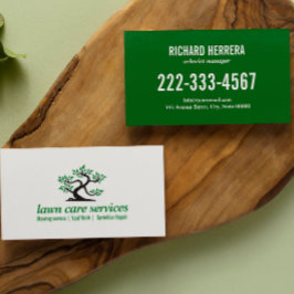 Groene Bonsai Lawn Care Tuinieren Landschapsarchit Visitekaartje