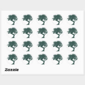 Groene Bonsai Tree Sticker (Vel)