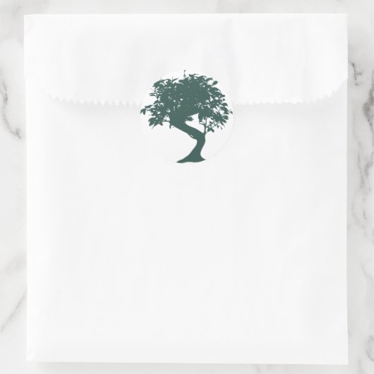 Groene Bonsai Tree Sticker (Tas)