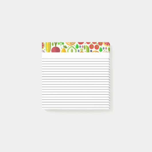 Groene-boodschappenlijst voor groenten post-it® notes (Voorkant)