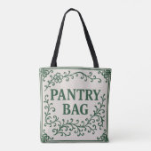 "GROENE BOODSCHAPPentas" - CHINOISERIE TOTE Bag (Achterkant)