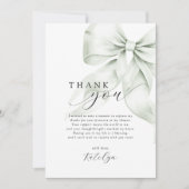Groene Boog Bruidsfeest  Bedankkaart (Voorkant)