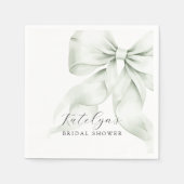 Groene Boog Bruidsuitnodiging Servet (Voorkant)