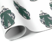 Groene boog Chinoiserie vaas inpakpapier (Rol Hoek)