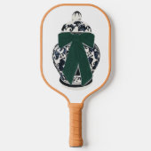 Groene Boog Chinoiserie Vaas Pickleball Paddle (Voorkant)