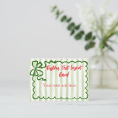 Groene Boog Frame Aangepaste Tekst Enclosure Kaart (Staand voorkant)