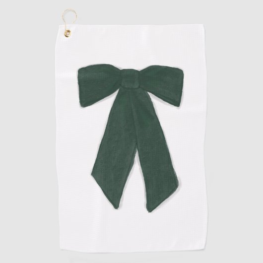 Groene boog golfhanddoek (Voorkant)