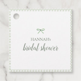 Groene Boog Grandmillennial Bruidsuitnodiging Bedankjes Labels