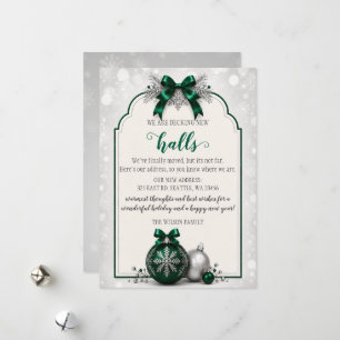 Groene Boog Kerst Decoratie Nieuwe Hallen Verhuize Feestdagenkaart
