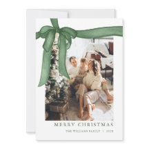 Groene Boog Kerst Foto Vakantiewenskaart