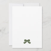Groene Boog Kerstboom Plat Kerstkaart (Achterkant)
