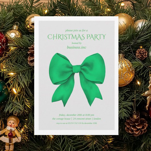 Groene Boog Kerstfeest Bedrijfsfeest Kaart