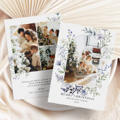 Groene boog Moderne foto Kerstmis Feestdagenkaart