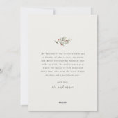 Groene Boog Moderne Script Foto Kerstmis Feestdagenkaart (Achterkant)