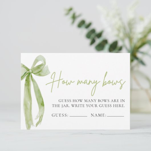 Groene boog raden hoeveel bogen spel kaart (Staand voorkant)