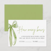 Groene boog raden hoeveel bogen spel kaart (Voorkant / Achterkant)