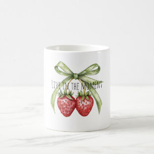 Groene Boog Rode Aardbeien Fruit Koffiemok