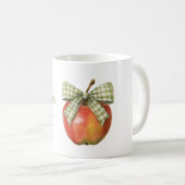 Groene Boog Rode Appel Per Dag Koffiemok (Voorkant rechts)