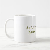 Groene Boog Rode Appel Per Dag Koffiemok (Links)