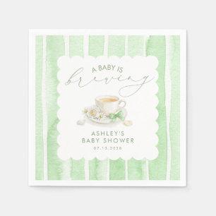 Groene Boog Thee Baby Is Borrelend Baby Borrel Servet
