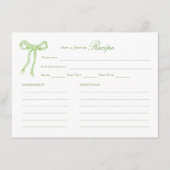 Groene Boog Tying the Knot Vrijgezellenfeest Recep Informatiekaartje (Voorkant)