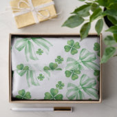Groene Boog Vierbladige Klaver St. Patrick's Dag Tissuepapier (Geschenk)