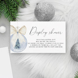 Groene boog Winter Display douche Informatiekaartje