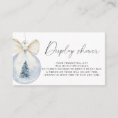 Groene boog Winterdisplay-showers Informatiekaartje (Voorkant)