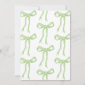 Groene boog Ze bindt de knoop Vrijgezellenfeest Kaart (Achterkant)