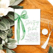 Groene boog Ze bindt de knoop Vrijgezellenfeest Kaart