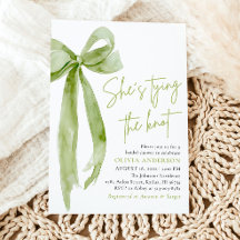 Groene boog Ze bindt de knoop Vrijgezellenfeest